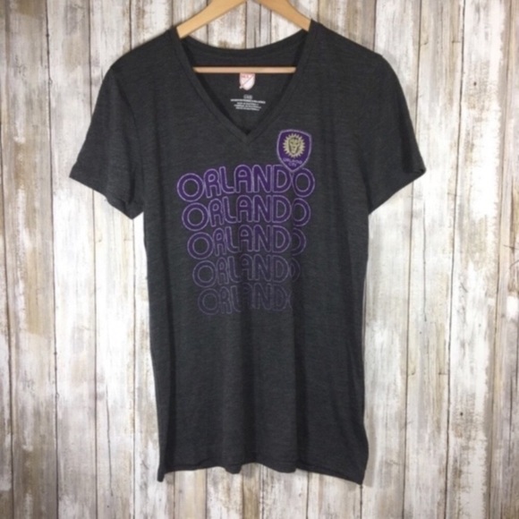 MLS Tops - MLS Orlando City Grey & Purple Tee